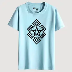 YANSUS - Polo Hombre Blanco Estrella