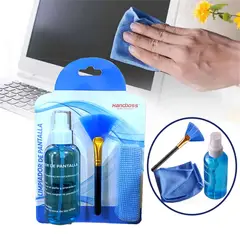 GENERICO - Kit Limpiador de Pantalla de Monitores TV Computadoras 3 en 1