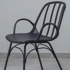 GENERICO - SILLA RATTAN NEGRO 01