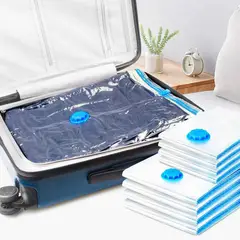 GENERICO - Pack De 6 Bolsas Compresoras Al Vacío Para Ropa 80x100 cm
