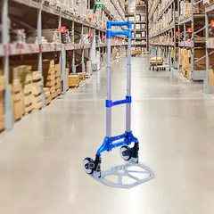 GENERICO - Coche Carreta Plegable Azul 75 Kg