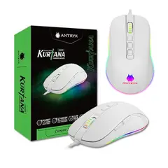 ANTRYX - MOUSE GAMER DPI 12400 CHROME STORM KURTANA WHITE RGB AGM-6200W