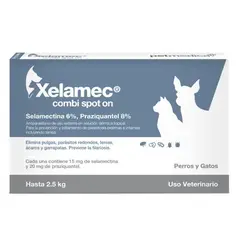 AGROVET - XELAMEC COMBI SPOT ON 0.25 ML - PERROS Y GATOS DE 0 A 2.5 KG