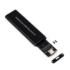 GENERICO - Case Metálico Dual Para Nvme y Ngff  USB 3.1 Tipo C