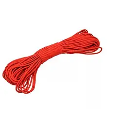 GENERICO - Cuerda de supervivencia paracord rollo 30m ROJO