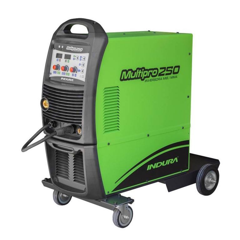 MAQUINA DE SOLDAR MULTIPROCESOS 250 AMPERIOS INDURA + CARETA