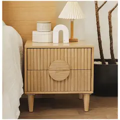 VENTITAS HOME - Mesa de Noche Chloé Madera