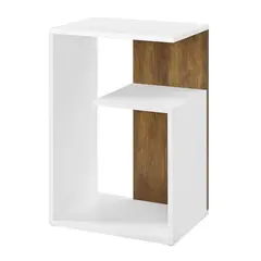 73 EXPERIENCE - Mesa auxiliar Cablack - Blanco & Caramelo -