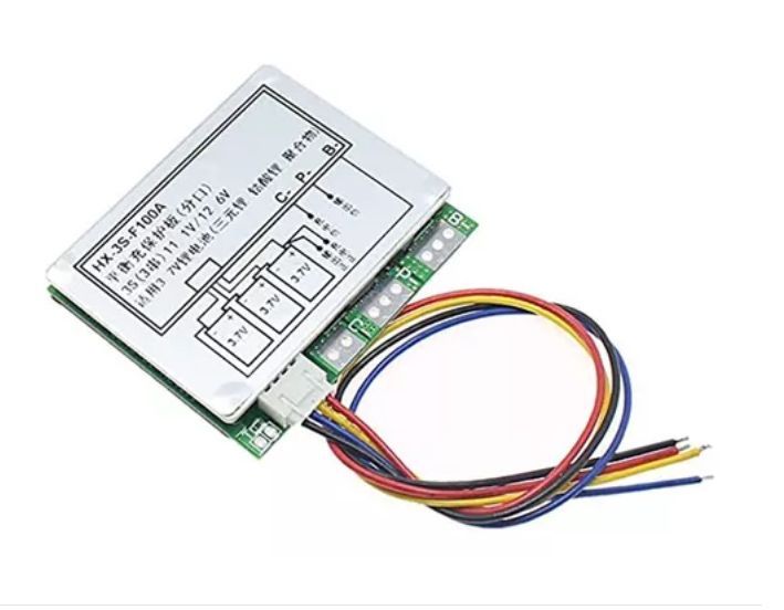 Circuito de Proteccion BMS 3S 12V 100A Para Li-ion
