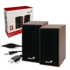 GENIUS - PARLANTE PARA PC SP-HF180 USB POWER 6W DISEÑO MADERA