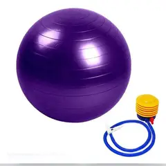 SPORT FITNESS - Pelota De Pilates 75cmInflador de regalo - Morado