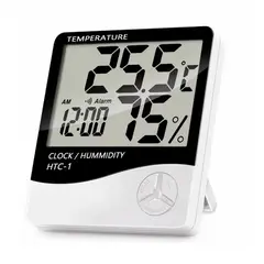 GENERICO - Reloj Digital Con Medidor de Humedad y Temperatura