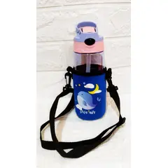 GENERICO - Tomatodo para Niños con Funda Kawaii - Azul
