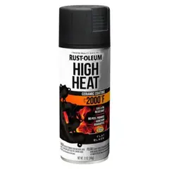 RUST OLEUM - Aerosol spray automotive alta temperatura negro mate 340g