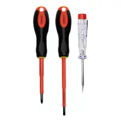 KAMASA - Juego Desarmador Aislante Y Piloto X3Pcs Kamasa KM1035