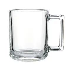 GENERICO - Set x 6 Tazas de Asa Cuadrada 250 ml