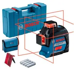 BOSCH - Nivel Láser Rojo Gll 3-80 360° Lineas Plomada
