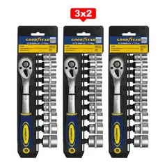 GOODYEAR - Set de Dados 11pcs 3/8" pulgadas CRV 3X2