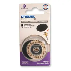DREMEL - Discos de Lijas Ez-Lock - Grano 120 EZ412SA