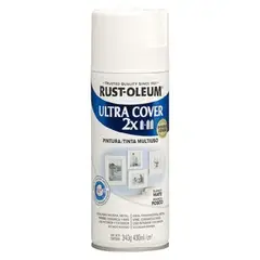 RUST OLEUM - Aerosol Multiusos Ultra Cover 2x Blanco Mate 340g