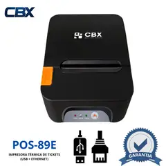 CBX - Impresora térmica de tickets POS-89E USB + ETHERNET