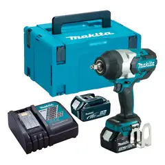MAKITA - Llave de Impacto 1/2" 18v 1000 Nm BL LXT 2x5.0 Ah