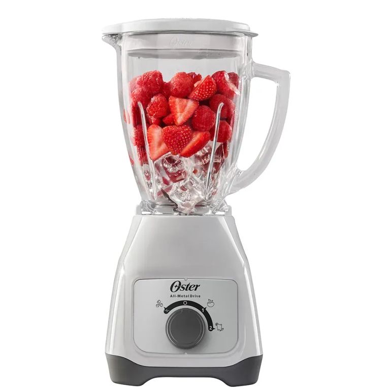 Licuadora Oster Picahielo 800 Watts 1.5 Litros Blanco BLSTKAG-WRD + 1 Año de Garantia Original