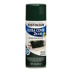 RUST OLEUM - Aerosol Multiusos Ultra Cover 2x Verde Oscuro  Brill. 340g