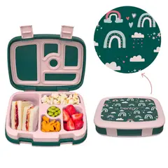 BENTGO - Lonchera Kids Lunch Box - Arcoiris Verde
