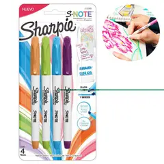 SHARPIE - Resaltador Note x4 Colores Intensos 2132980