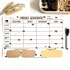 GENERICO - Planner Imantado Menu Semanal Lemon Bombi