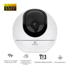 EZVIZ - CAMARA DE SEGURIDAD WIFI-VISION NOCTURNA H6 RESOLUCION 5MP PANORAMICA 360