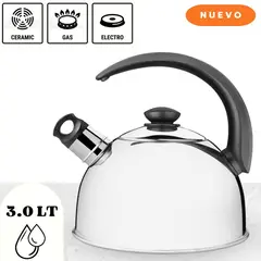 TRAMONTINA - Tetera Acero Inoxidable 3L