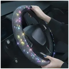 GENERICO - Funda Forro de Timon protector con cristal diamante para Suv