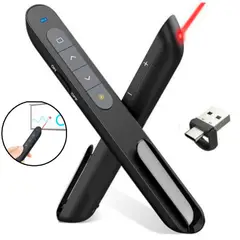GENERICO - Presentador Diapositivas Puntero láser Doble USB - Tipo C Inalámbrico