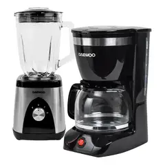 DAEWOO - Combo Licuadora 1.5L + Cafetera 12 tazas 1.25L
