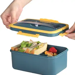 KAST PE - Taper lonchera de 3 Divisiones para Alimentación saludable