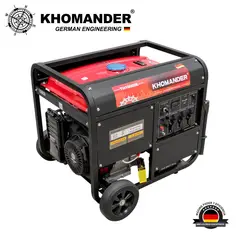 KHOMANDER - GENERADOR GASOLINERO 9000W 220V ROJO -