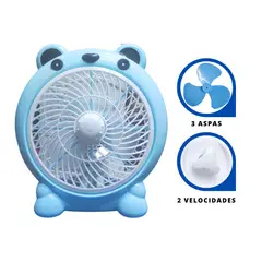 GENERICO - Ventilador Kawai 2 Velocidades Oso Celeste