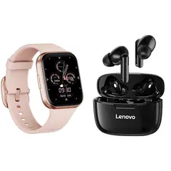 LENOVO - Auriculares XT90 Audífonos In-Ear Bluetooth+Q23 Smartwatch