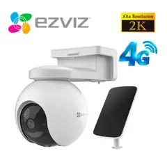 Ezviz - Cámara Seguridad Ezviz EB8 4G 2K 3mp con Gps Exterior Panel solar