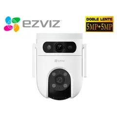 EZVIZ - Cámara H9C 5MP + 5MP Binocular WiFi Exterior Giratoria 360º