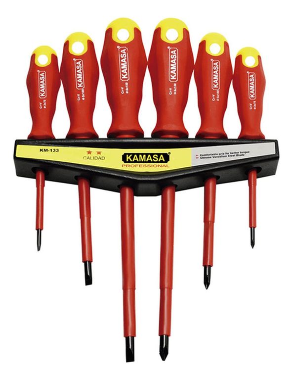 Juego Destornilladores 6Pcs Kamasa KM133