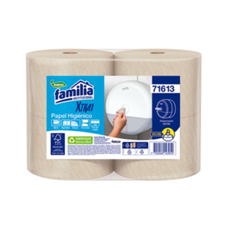 Papel Higienico Xtra1 Flujo Central Familia Tork