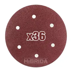 IMPORTADO MC - DISCO PAPEL LIJA X36 PARA LIJADORA DE PARED TECHO ABRASIVO - COMBO