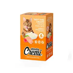 GENERICO - Snack para Gatos Cremi Salmón y Atún 60gr Pack x6 und