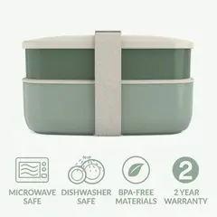 BENTGO - Lonchera Classic - Verde Caqui