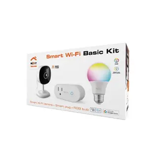 NEXXT SOLUTIONS - KIT INTELIGENTE CAMARA + ENCHUFE + FOCO RGB NEXXT NHK-K118