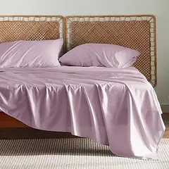 GENERICO - JUEGO DE SABANA EN ALGODÓN BRAMANTE 2 PLAZAS LILA
