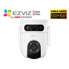 EZVIZ - Cámara IP H9C 5MP + 5MP Lente Dual Exterior Giratoria 360°